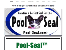 Tablet Screenshot of naturalpoolseal.com